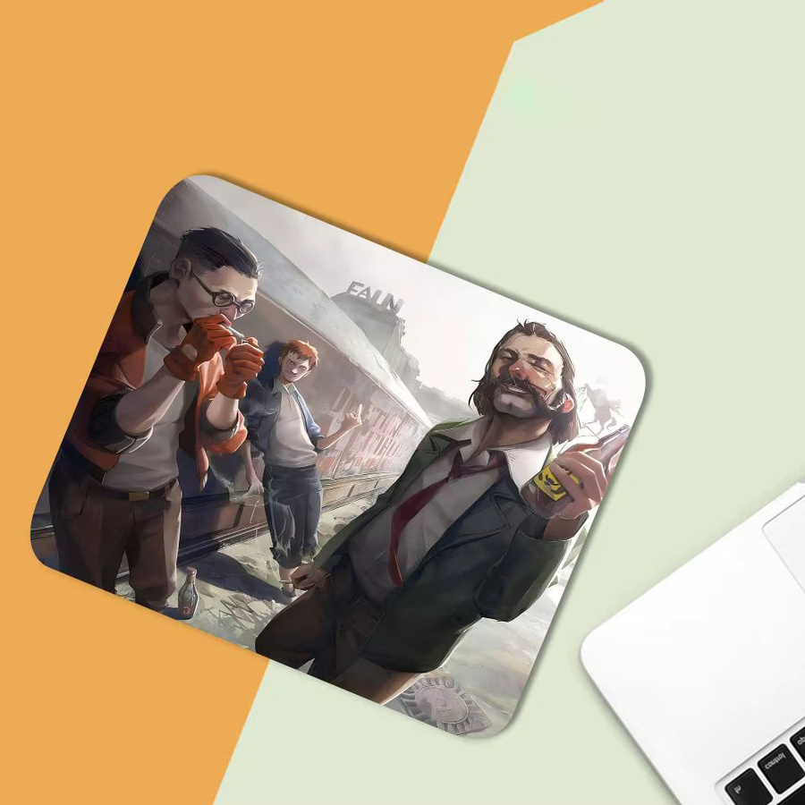 Rutschfestes Mauspad im Disco Elysium Design, Mehrfarbig - Bild 5