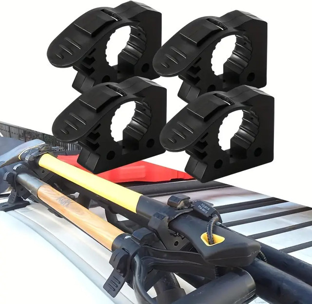 YQIUS Schnelle Faustklemme in Schwarz zur Montage von Werkzeugausrüstung für Auto, ATV, UTV und Boot, Durchmesser: 3,0 cm bis 3,6 cm - Bild 1