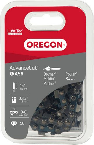 OREGON Halbmeißelzahn-Ersatzkette, 56 TG, 400 mm, grau - Bild 1