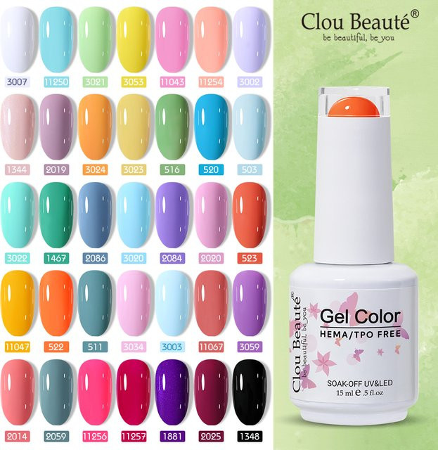 Clou Beaute Nagelgel Semi Permanent Top Coat Matte, 15 ml - Bild 1