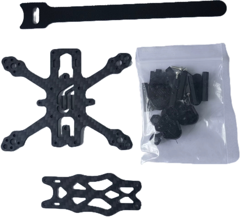 MKronRC APEX 2 FPV Racing Drohnen-Rahmenkit aus Carbon in Schwarz für Caddx Polar Nebula Nano Kamera und 20x20 Flight Controller - Bild 3