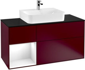 V&B Waschtischunterschrank Finion in Weiß lackiert, Breite: 120 cm, Höhe: 60,3 cm, Tiefe: 50,1 cm - Bild 1
