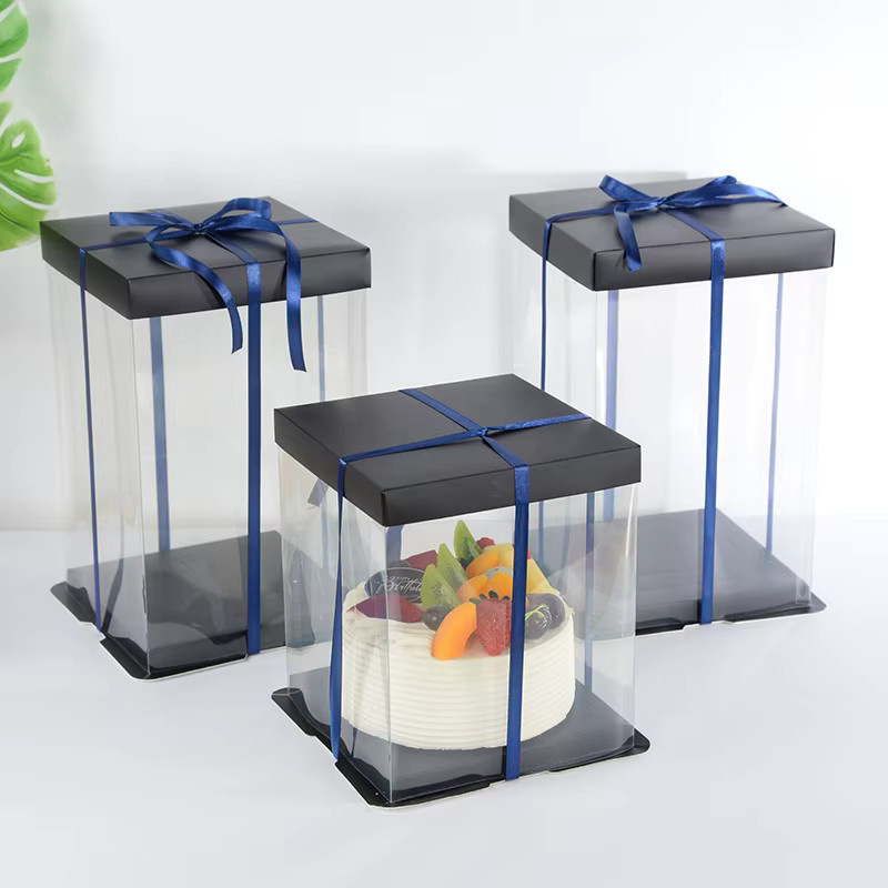 Transparente Geschenkbox aus PVC für DIY-Dekorationen wie Rosen oder Bären, ideal für Hochzeiten und Geburtstage, Farbe: Transparent - Bild 2