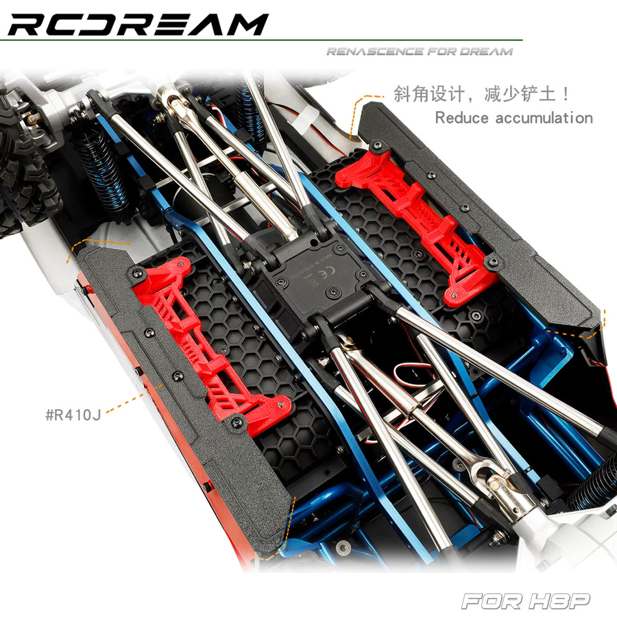 RCDream Motorhaube Dekorations-Aufkleber, 1:8, Metall, Zubehör - Bild 3