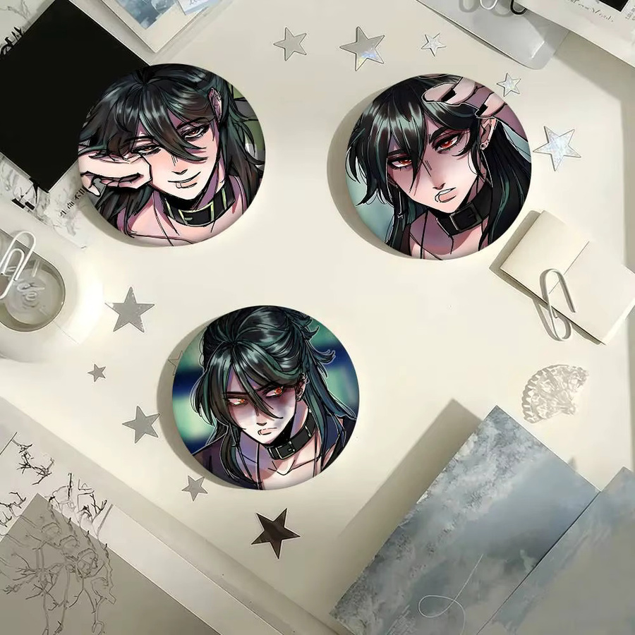 Bilibili Abzeichen-Brosche, runde Emaille-Pins - Bild 4