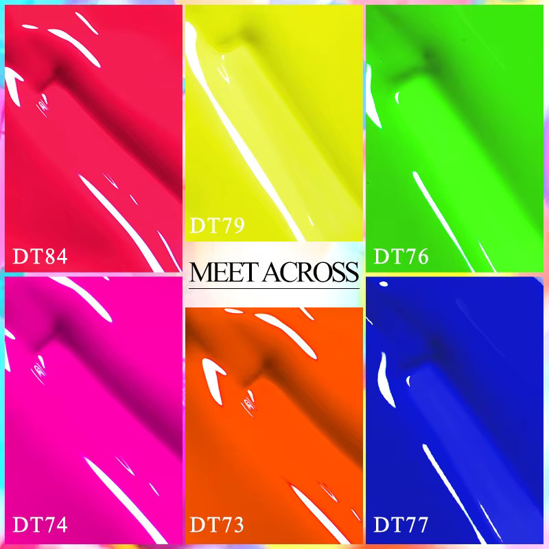 MEET ACROSS Nagellack, Neon-Gel, 7 ml, Glänzend - Bild 4