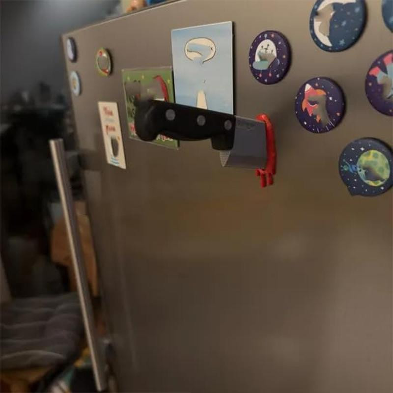 Fashnics 3D-Illusion Kühlschrankmagnet Axt-Messer Dekorativer Magnet für Küche und Büro - Bild 1
