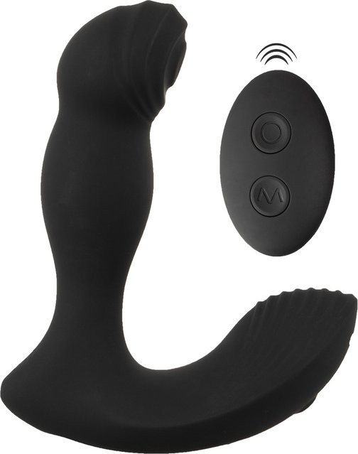 RC Prostata Vibrator mit Klopffunktion und 11 Vibrationsmodi in Schwarz - Bild 1