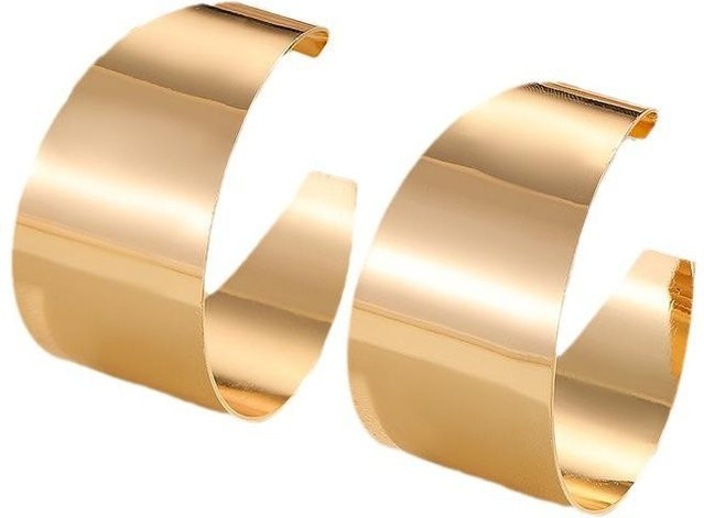 KMVEXO Creolen, Messing, Gold, Damen - Bild 1