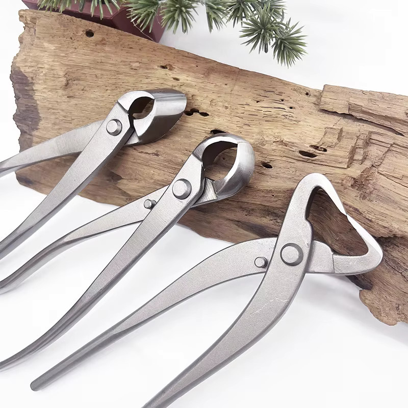 Bonsai Gestaltung Werkzeug aus Carbonstahl in Silber, Zweigschere und Cutter zur Baumpflege, Länge: 21 cm - Bild 2