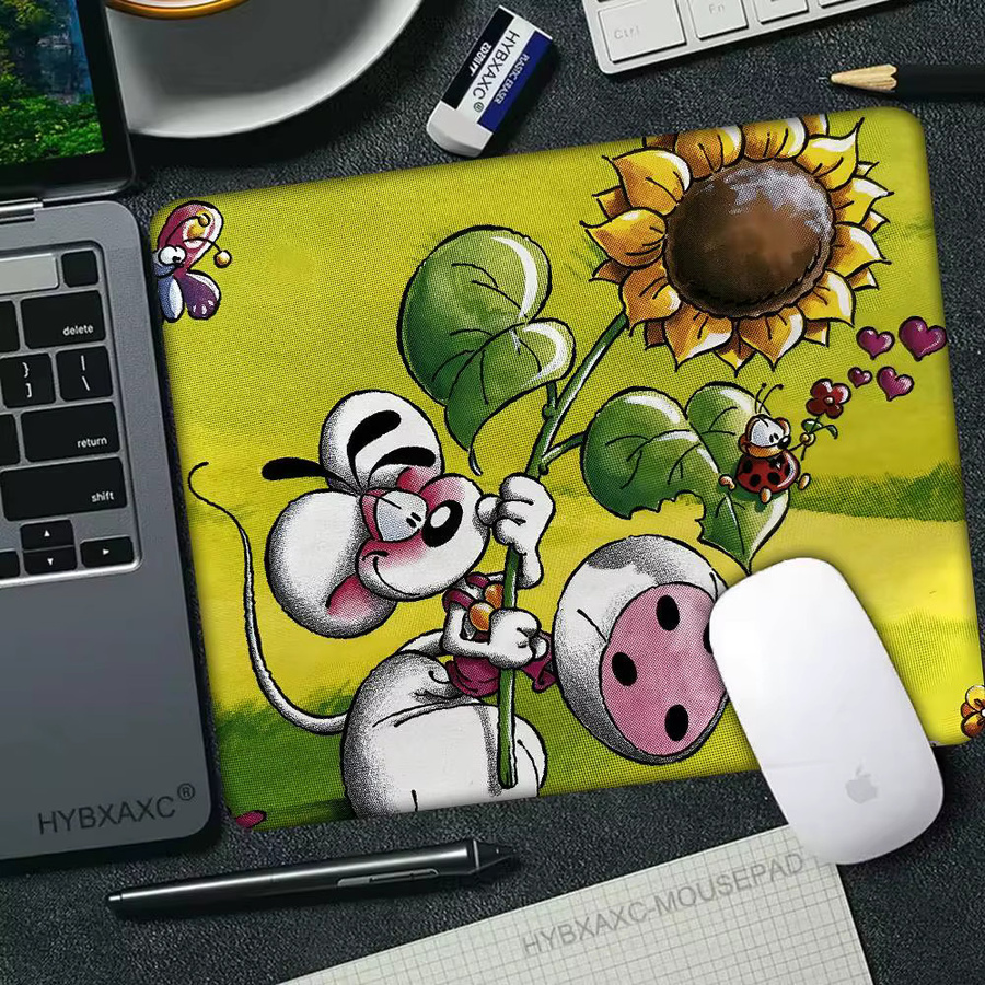Rastar Diddl Mauspad mit Cartoon-Charakter in Multicolour, rechteckige rutschfeste Schreibtischunterlage für Gamer und Computer - Bild 3