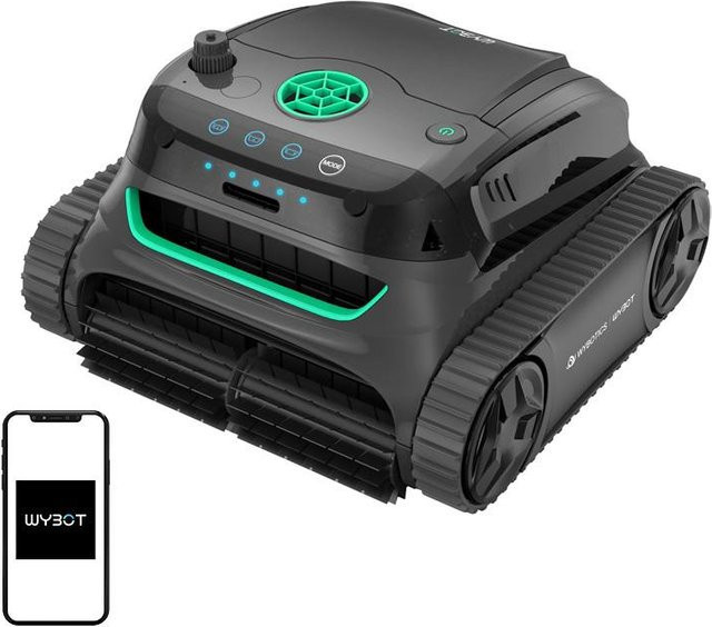 Wybot S2 Kabelloser Poolreinigungsroboter mit Akku in Schwarz - Bild 1