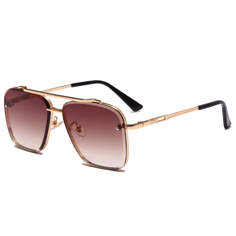 RUISIMO Aviator Sonnenbrille, Metall, Vollrand, Gold, Unisex - Bild 2
