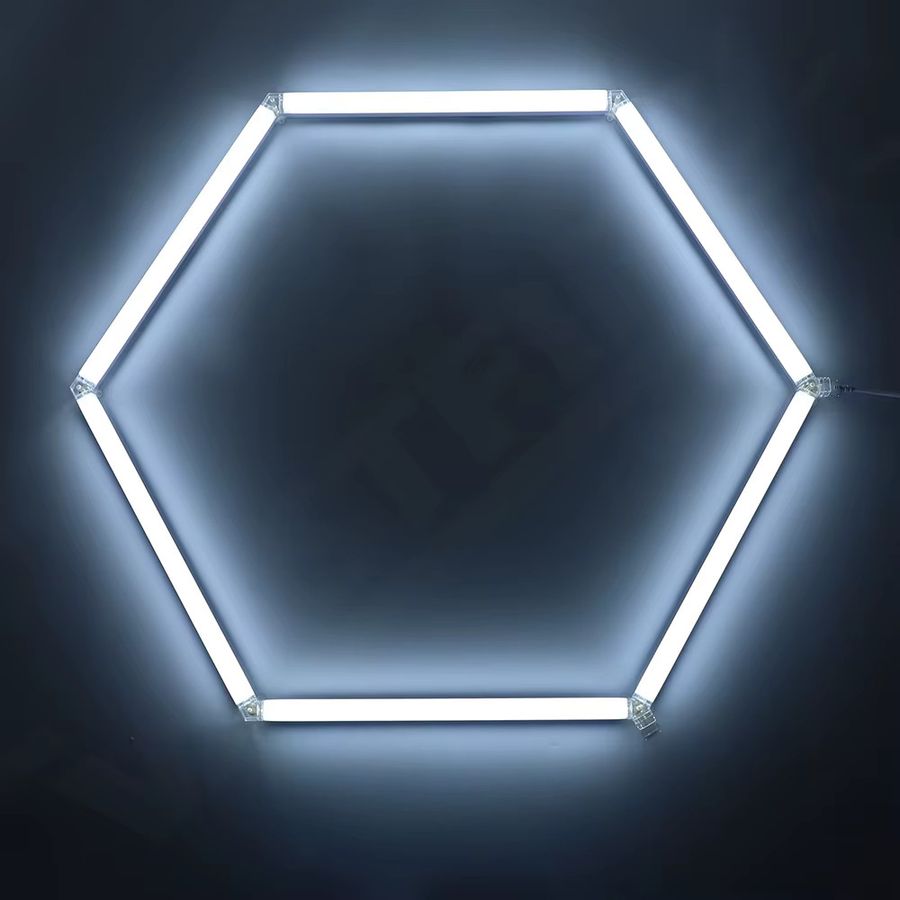 VASTFIRE LED Garagenleuchte mit integrierter LED im anpassbaren sechseckigen Wabendesign für Werkstatt, Barbershop und Gewerbe - Bild 3