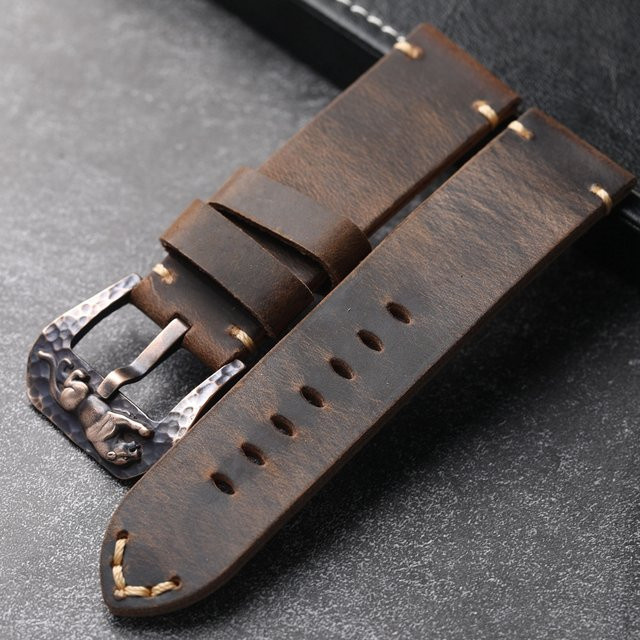 Raystray Uhrenarmband Bronze, Leder, Herren, braun - Bild 1