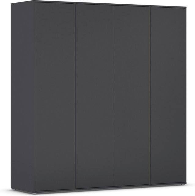RAUCH BLUE Nabila Drehtürenschrank in Graumetallic mit Push-to-Open Funktion, Breite: 187 cm, Höhe: 194 cm - Bild 1