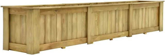 Imprägniertes Hochbeet aus Kiefernholz von furnicato in Braun, B/T/H: 291 x 50 x 50 cm - Bild 1