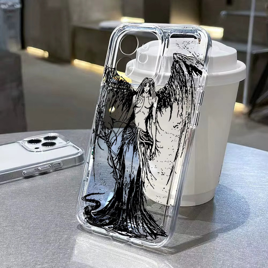 Graffiti Clear Case transparente Schutzhülle für Apple iPhone 11 12 13 14 15 16 17 Pro Max - Bild 3