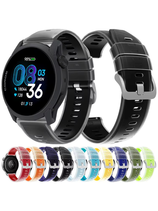 COROS Uhrenarmband Silikon, Bicolor, 22 mm, Unisex - Bild 5