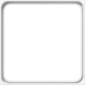 Jung Zwischenrahmen AWS zur Montage für LS 981 Z in Weiß - Bild 1