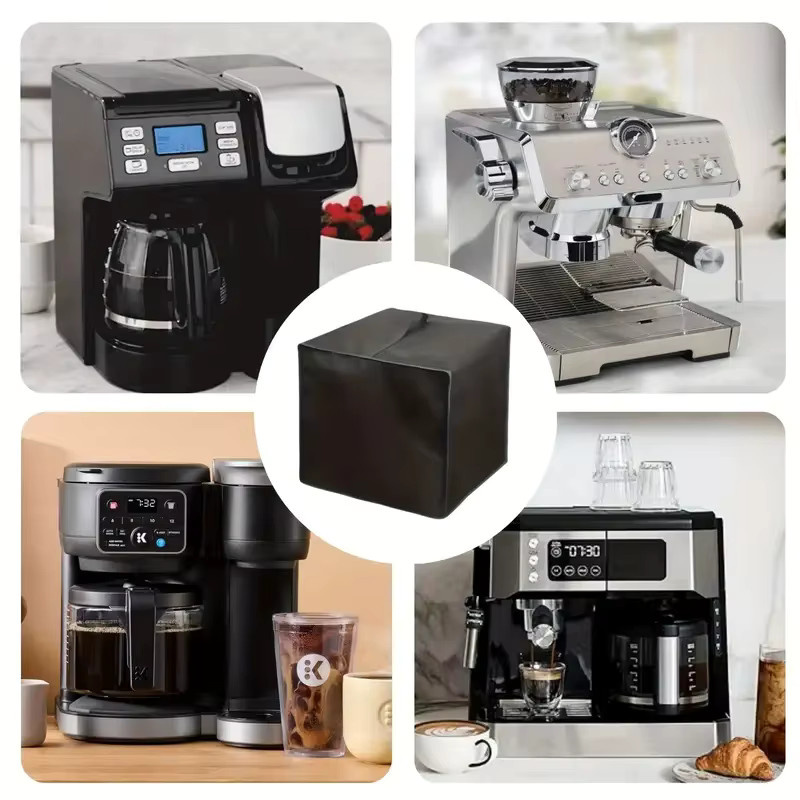 Schutzabdeckung für Ninja Kaffeemaschinen und Filterkaffeemaschinen in Schwarz, Breite: 40,0 cm, Tiefe: 40,0 cm - Bild 3
