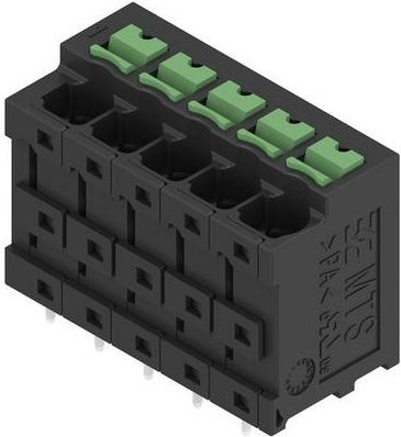 Weidmüller Leiterplattenklemme 4mm² Polzahl 60 Schwarz 5er Box - Bild 1
