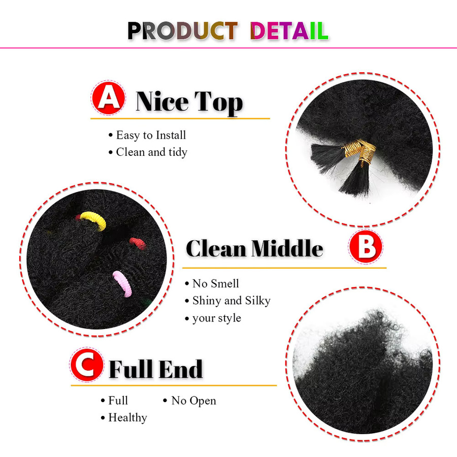 Afro Kinky Hair synthetisches vorgedehntes Afro Kinky Twist Haar, 30,5 cm - Bild 4