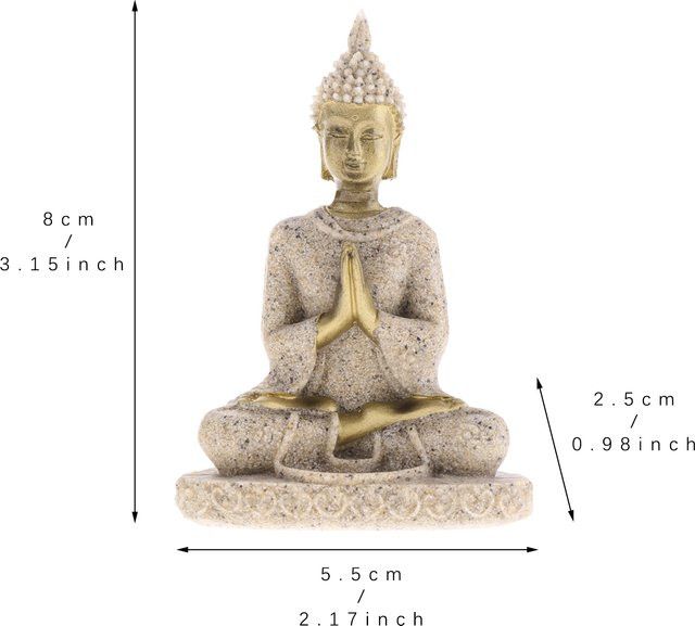 Handgeschnitztes Ganesh-Buddha-Ornament aus Sandstein von homyl für Zen-Meditation und Dekoration - Bild 1