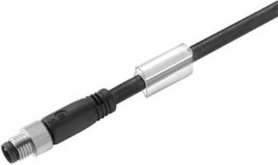 Weidmüller Sensor-Aktor-Steckverbinder M8 Stecker gerade, konfektioniert, 4-polig, Schwarz, Länge: 5,00 m - Bild 1