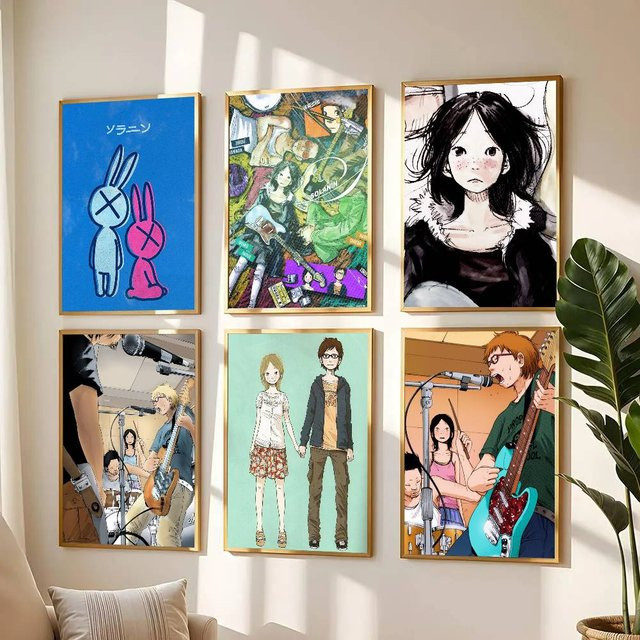 Anime S-Solanin Wandkunst Poster Aufkleber in Mehrfarbig, Wasserdichter Bilibili Wanddruck für Wohnzimmer und Schlafzimmer - Bild 1