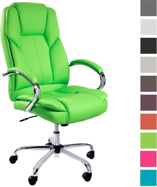 TPFLiving Premium XXL-Bürostuhl DALLAS Executive Chair aus Kunstleder in Grün, belastbar bis 215 kg - Bild 1