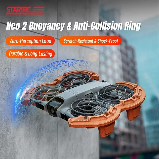 DJI NEO 2 Propeller-Schutzabdeckung aus EVA in Orange als Anti-Kollisions-Ring und Schwimm-Schutz Zubehör - Bild 1