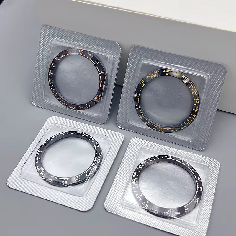 RACDONA Lünetteneinsatz Keramik, Daytona-Keramik, 39,3 mm x 31,5 mm - Bild 2