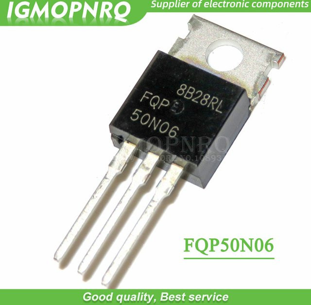 20er Set FQP50N06 N-Kanal MOSFET TO-220 in Schwarz - Bild 1
