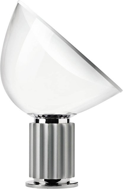 Flos Taccia LED Tischleuchte in Transparent und Silber mit dimmbarer Lichtfunktion - Bild 1
