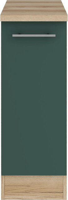 OPTIFIT Savona405 Küchen-Unterschrank in Steingrün mit modernem Design aus melaminbeschichteter Qualitätsspanplatte, Breite: 30 cm - Bild 1