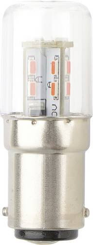 TRU Components LED-Signalleuchte Rot BA15d 230 V/AC 200lm transparentes Glas - Bild 1