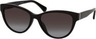 Ralph RA 5299U Sonnenbrille, Rund, Vollrand, Kunststoff, Damen, Schwarz Grau - Bild 1