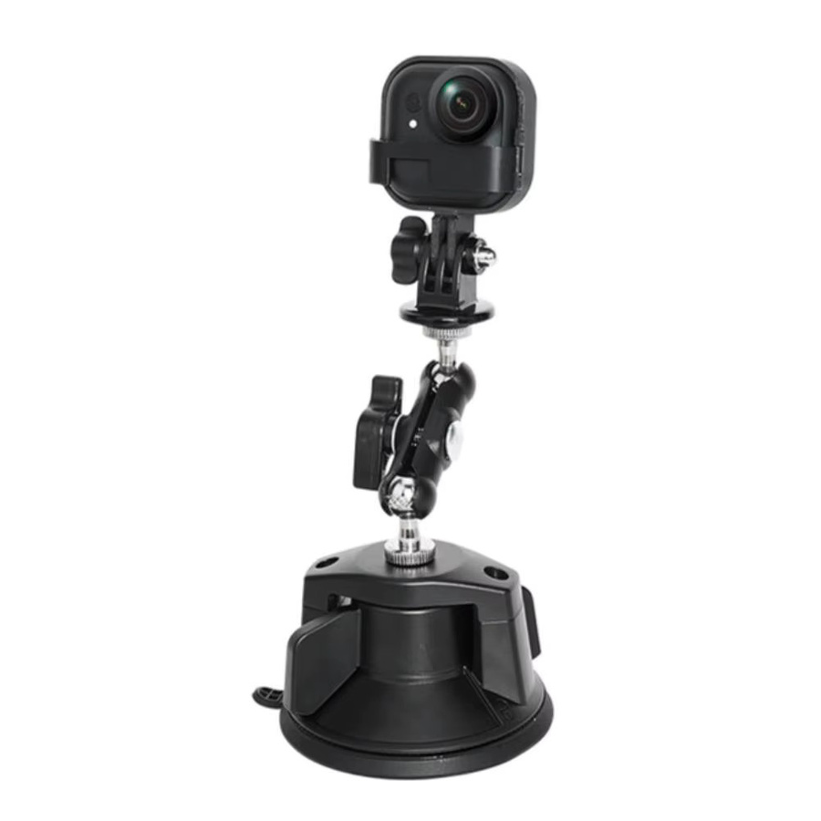 Insta360 Go Kamera-Befestigungshalterung mit Auto-Saugnapf in Schwarz und Grau - Bild 6
