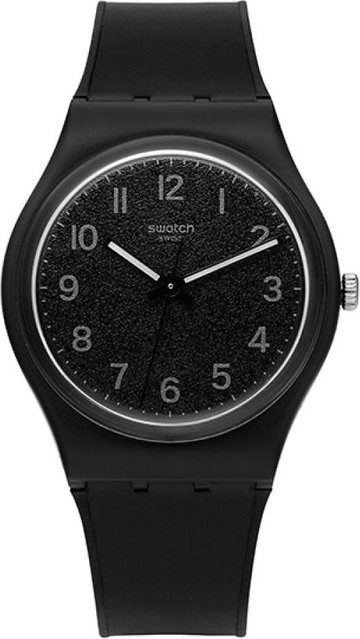 Swatch Armbanduhr, Analoguhr, Kunststoff, Schwarz, Unisex, 34 mm - Bild 1