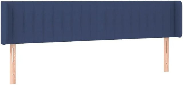 vidaXL LED Kopfteil Blau mit USB-Ladeanschluss und integrierter Beleuchtung, B/H/T: 163 x 88 x 16 cm - Bild 1