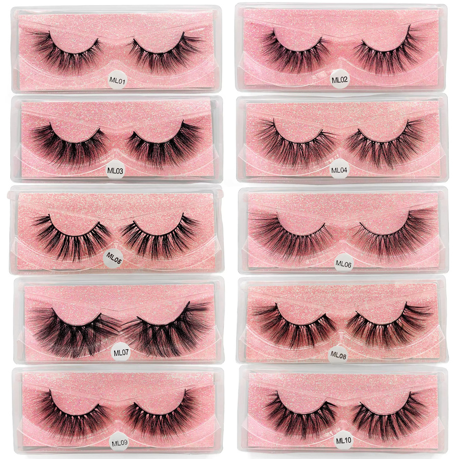 ZANSE Künstliche Wimpern, 10 Paar, Unisex - Bild 3
