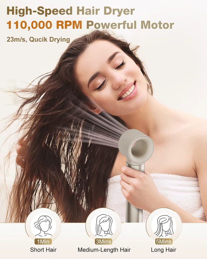 MCURO 6-in-1 Multi-Haar-Styler Heißluftbürste mit negativen Ionen - Bild 4