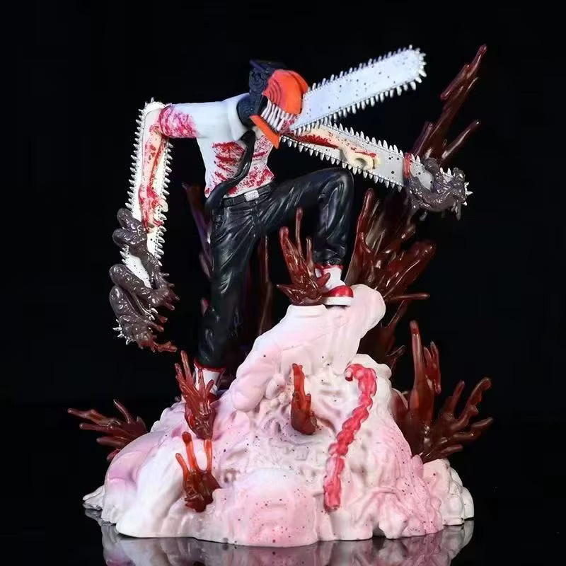 Bandai Chainsaw Man Denji Anime-Figur Desktop-Modell zur Dekoration - Bild 2