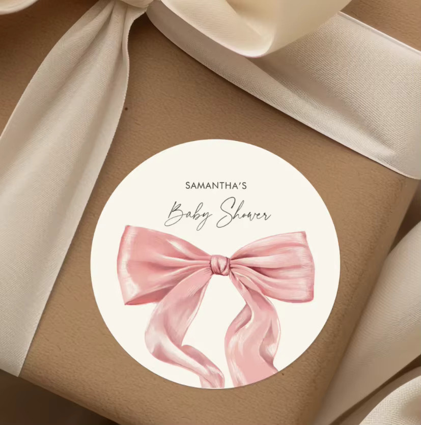 Personalisierte Aufkleber mit individuellem Logo für Hochzeit, Geburtstag und Taufe aus Papier - Bild 2
