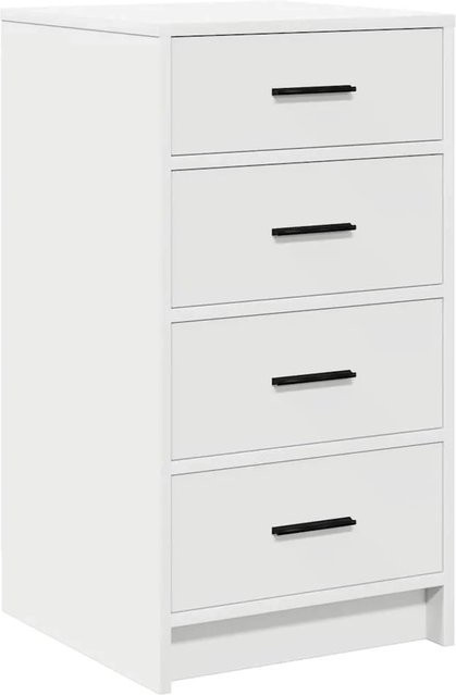 vidaXL Sideboard mit Schubladen Weiß Modernes Design aus Holzwerkstoff B: 40 cm, T: 41 cm, H: 75 cm - Bild 1