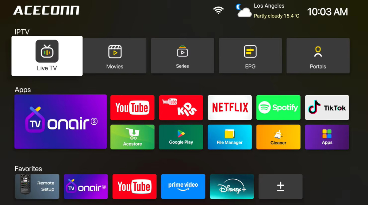 XCONN FOREVER X-CYBER ACEMIX Pi2 ACE11 Diamond Pro Sword pro+ 4K UHD TVONAIR3 Super Box IPTV Android Linux TV-Box in Schwarz - Bild 2