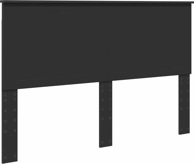 vidaXL Kopfteil in Schwarz und Eichen-Optik aus Holzwerkstoff, Breite: 150 cm - Bild 1