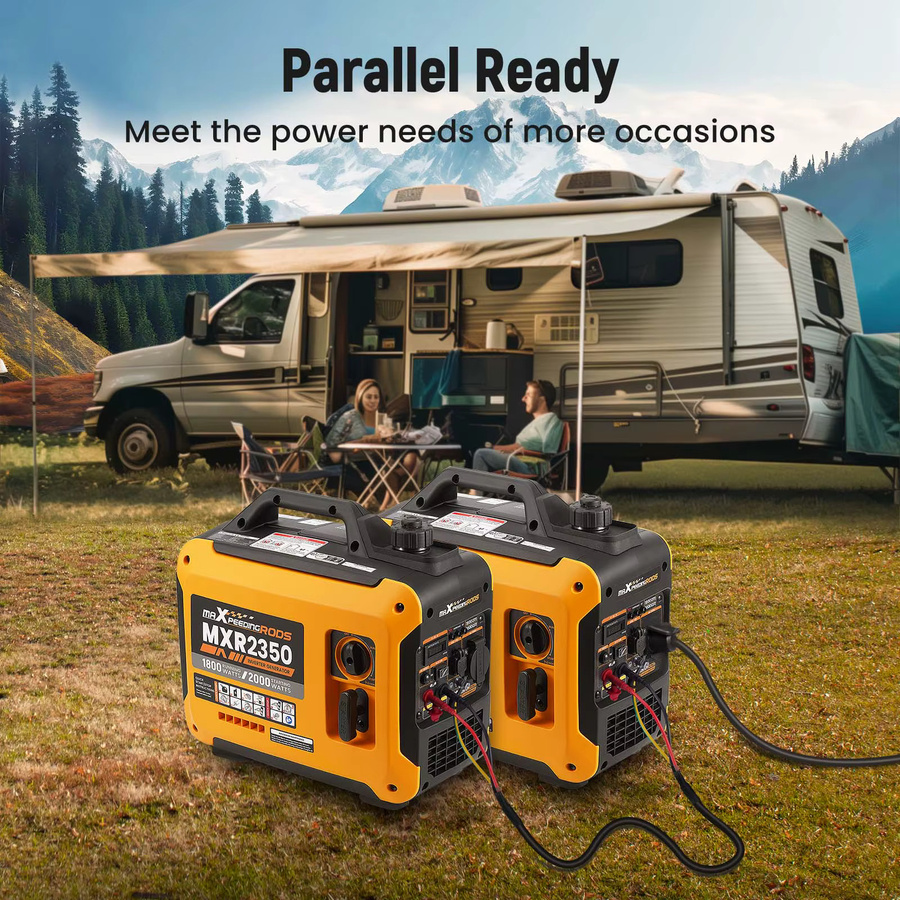 Maxpeedingrods Inverter-Generator 2kW 230V 4-Takt in Gelb für Camping und Wohnmobile - Bild 3