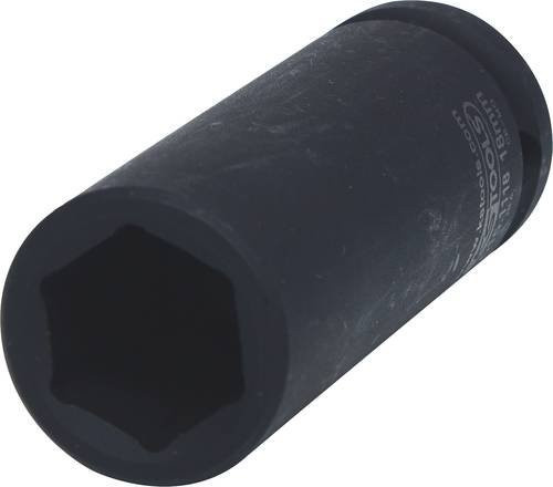 KS Tools 1/2" Sechskant-Kraft-Stecknuss lang 18mm aus Chrom-Molybdän-Stahl in Schwarz - Bild 1